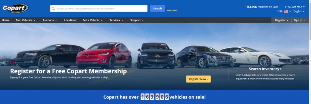 Как купить битый авто из США на аукционе Copart.com